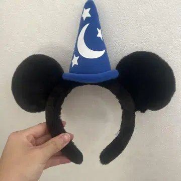 미키 귀 마법사 모자 머리띠