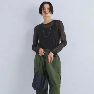 [ 미사용 새상품 ] green label relaxing 튤 풀오버