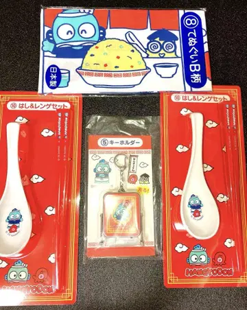 한교동 산리오 복권 젓가락 & 렌게 세트 키링 수건 B 패턴