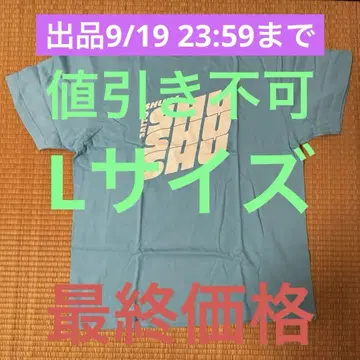 사이토 슈카 SHU SHU SHU 티셔츠 아쿠아 블루 L 사이즈