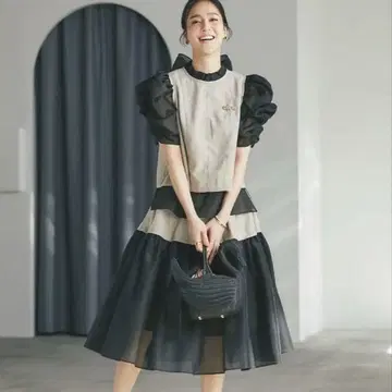 SEVEN TEN 린넨 라이크 시어 스커트