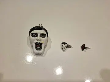 펑크 드렁커스 목걸이와 귀걸이 세트