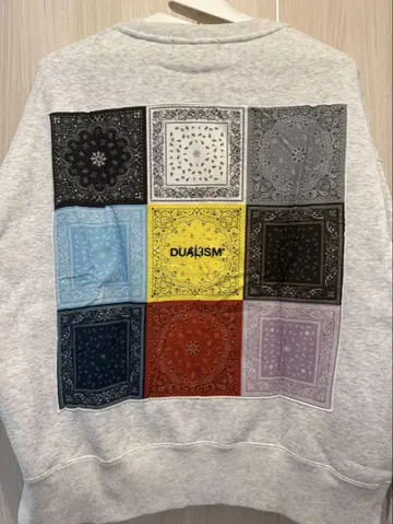 DUALISM PAISLEY BANDANA boxlogo crewneck