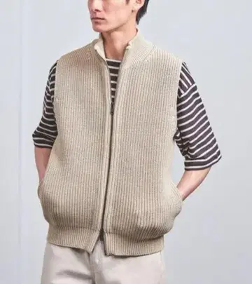 SLOANE 아제 지퍼 베스트 S size