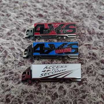 ACCESS AXS 액세스 딜리케이트 플래닛 버스형 핀 배지 3개