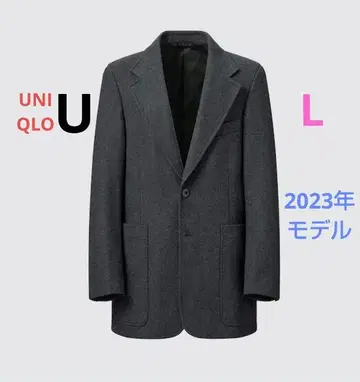 유니클로 U 저지 테일러드 자켓 L 다크 그레이 2023년 모델