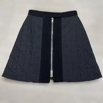 SONIA RYKIEL 블랙 퀼팅 스커트