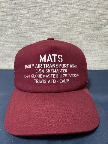 AVIREX MATS 트래커 캡 버건디