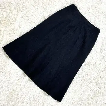 프레논 아쉬 블랙 플레어 스커트 안감 허리밴딩 2XL 빅 사이즈 신축성