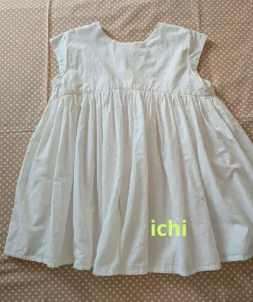 ichi 화이트 프렌치 슬리브 튜닉