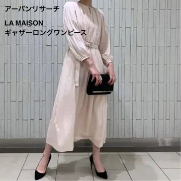 어반 리서치 LA MAISON 개더 롱 원피스