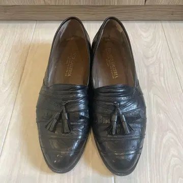 프랑코 갤러리아 블랙 가죽 로퍼 25EE