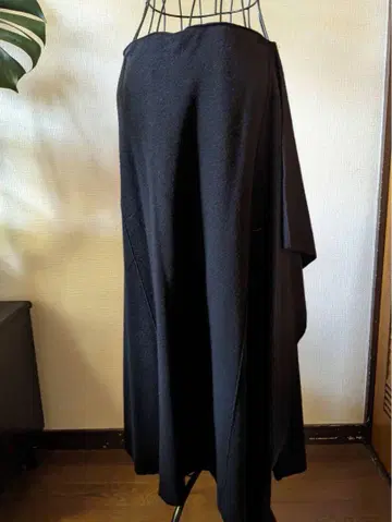 KIRIZAPO 블랙 플레어 스커트