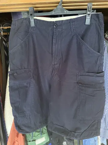 BEAMS PLUS 카고 숏팬츠 L 네이비
