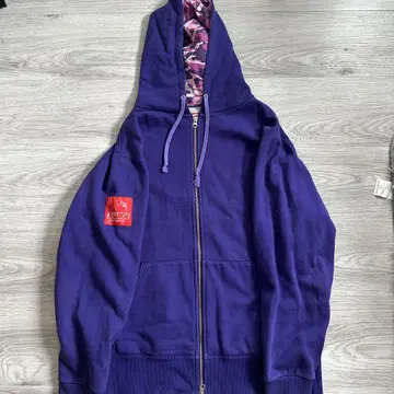 XLARGE 보라색 집업 후드티