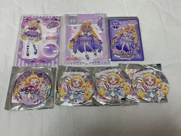 큐어 프렌디 블루라 아크릴 스탠드 캔뱃지 세트