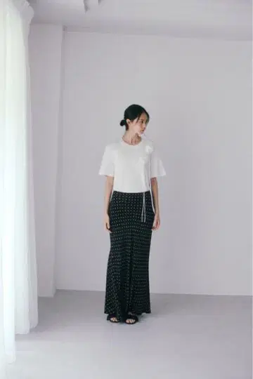 ZARA 2025년 ZW 이번 시즌 도트 무늬 롱 스커트