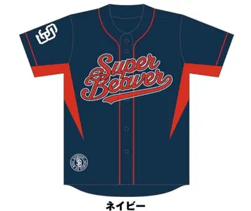 super beaver 20th 베이스볼 셔츠 XL 네이비