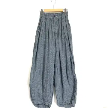HARVESTY :LINEN HOUNDSTOOTH CIRCUS PANTS
