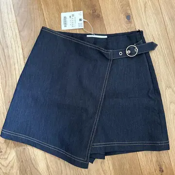 ZARA 다크 데님 랩 숏팬츠 XS