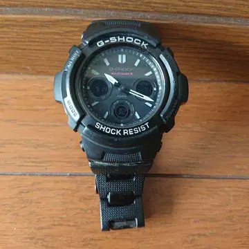 G-SHOCK 블랙 손목시계/AWG-M100SBC