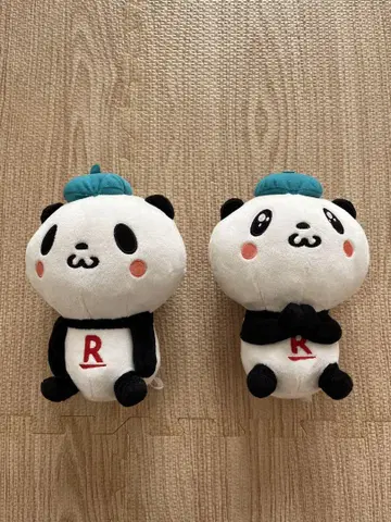 라쿠텐 팬더 봉제 인형 2개 세트