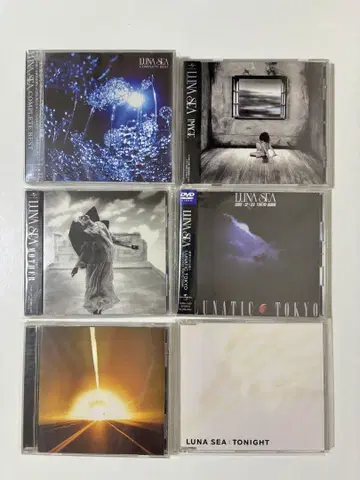 새상품급 LUNA SEA CD 5장 DVD 1장 세트 일괄 판매