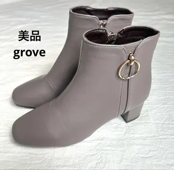 택 포함 새상품 grove 부츠 차콜 그레이 [인간공학] 가을/겨울