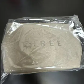 THREE 베이지 캔버스 파우치 스타럭스 비즈니스 클래스 어메니티