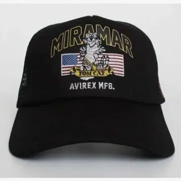 AVIREX MIRAMAR 캡 블랙 [ 미사용 새상품 ] Tomcat
