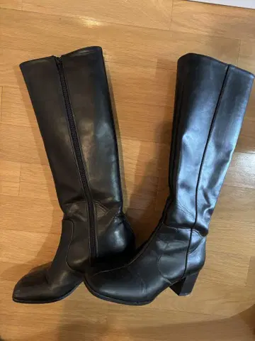 MOUSSY 블랙 롱 부츠 L