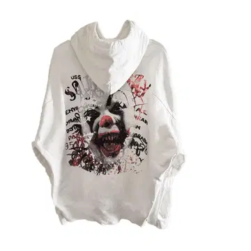 더블렛 카오스 자수 후드티 새상품급