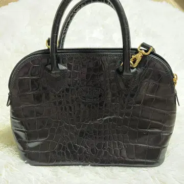 [컨디션 최상] BALLY 크로커다일풍 가죽 핸드백