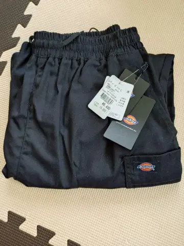 택 포함 새상품 Dickies 블랙 카고 팬츠