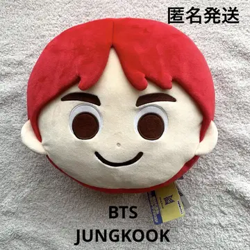 레어 BTS TinyTAN 봉제 인형 다이컷 쿠션 정국