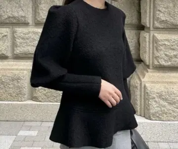 오가 ohga 수플레 니트 블랙 프리 사이즈