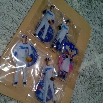 주니치 드래곤즈 도라포지 응원! 캔뱃지 복권 피니쉬상 미니 아크릴 스탠드