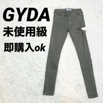 GYDA 사이드 립드 스키니 데님 사이드립드 스키니 데미지