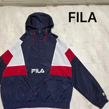 FILA 아노락 후드티 나일론 자켓 라이트 아우터 풀오버