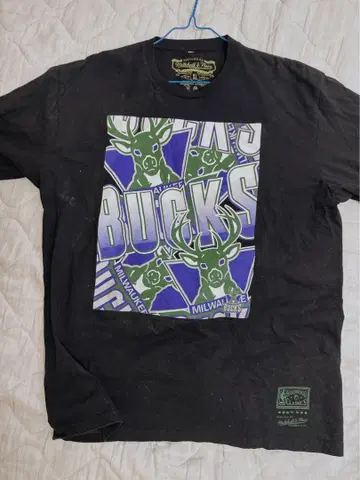 Mitchell & Ness 밀워키 벅스 T셔츠 XL