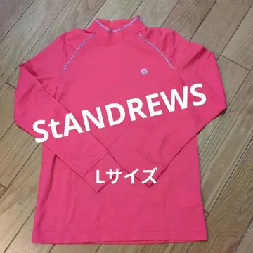 StANDREWS 모크넥 셔츠 빨간색 L 사이즈