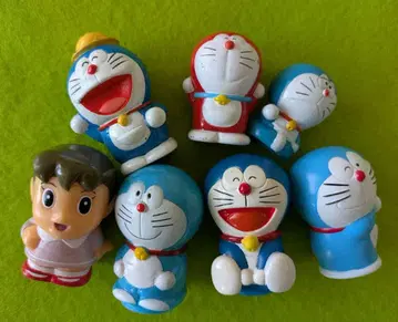 도라에몽 손가락 인형 피규어 소프트 비닐 쇼와 레트로 미니어처 당시 물품