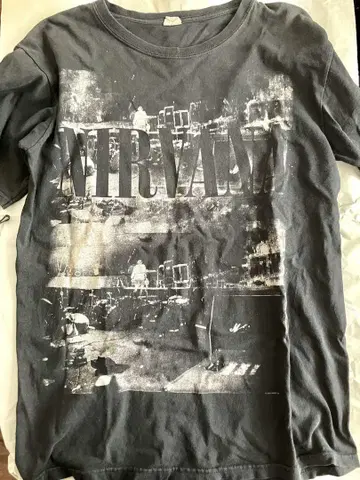 NIRVANA 그래픽 T셔츠 구제 의류