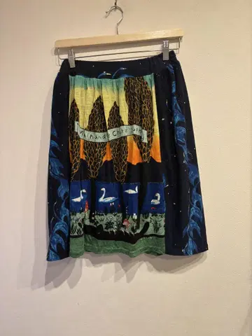 tsumori chisato 스커트 츠모리치사토 백조 패턴 트리