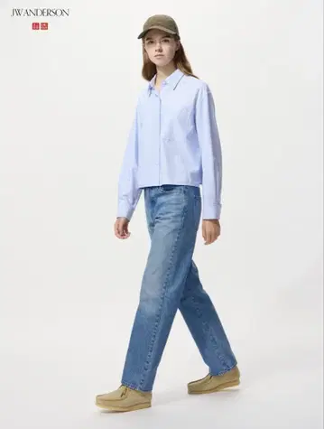 UNIQLO 스트레이트 청바지 BLUE(65)