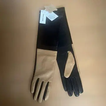 피에르 가르뎅 양가죽 롱 가죽 장갑 20cm