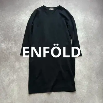 엔폴드 백 턱 울 니트 원피스 포멀 블랙 2013AW