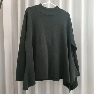 WNW 다크 그린 밀라노 리브 아지메 헴 니트 어반 리서치
