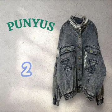 PUNYUS 푸뉴즈 리메이크풍 데님 자켓 케미컬 워시 2