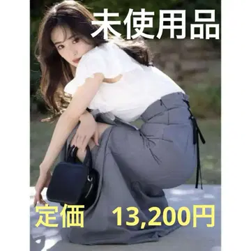 머큐리 듀오 백 레이스업 스트레치 머메이드 스커트